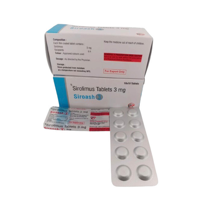 Sirolimus (Rapamycin) 3 mg, 10 Tabletten — TM Siroash