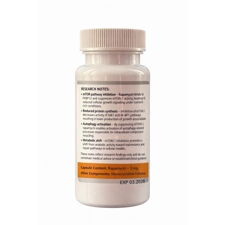 Rapamycin — Rapamycin 3mg/Capsule | Longevity24 Dev